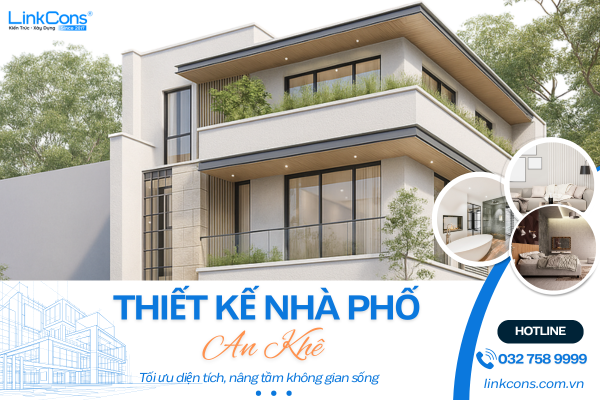 Thiết Kế Nhà Phố An Khê – Tối Ưu Diện Tích, Nâng Tầm Không Gian Sống