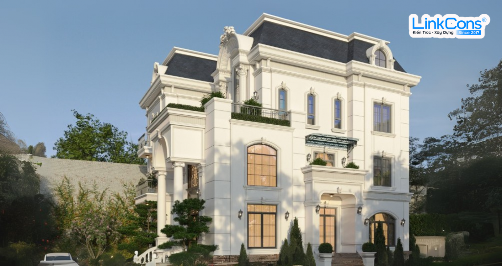 Thiết kế biệt thự tân cổ điển Neo Classical - Linkcons