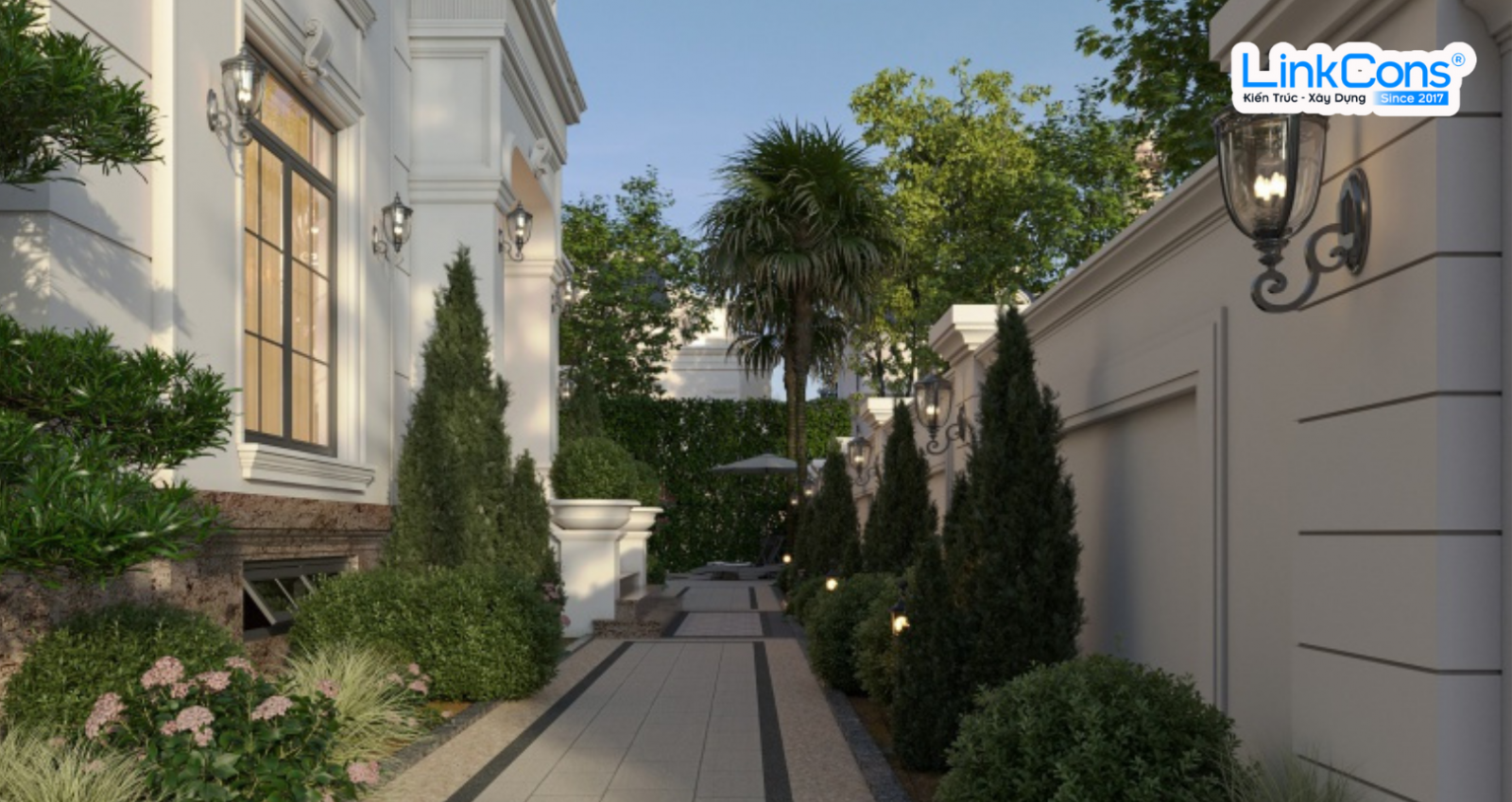 Thiết kế biệt thự tân cổ điển Neo Classical - Linkcons