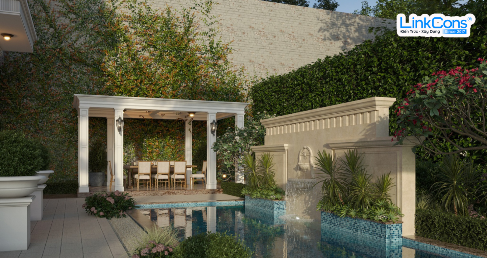 Thiết kế biệt thự tân cổ điển Neo Classical - Linkcons