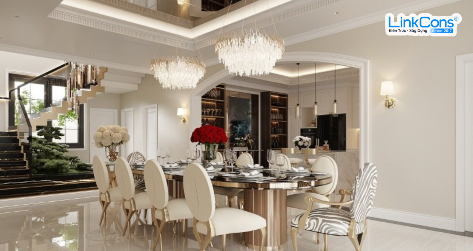 Thiết kế biệt thự tân cổ điển Neo Classical - Linkcons